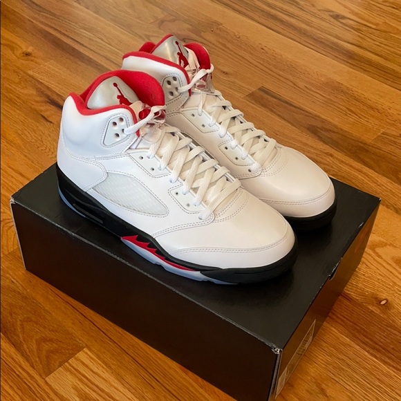 Jordan Other - NEW Air Jordan 5 Retro Fire Red 2020 DA1911 102 Size 9